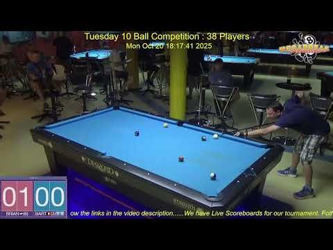 Tuesday 10 Ball Competition : 21/10/25