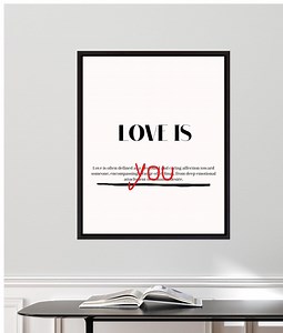 Love Poster Print, Positive Quote, Digital Download Art, Printable Growth Artwork, Downloadable Wall Art - Etsy Canada