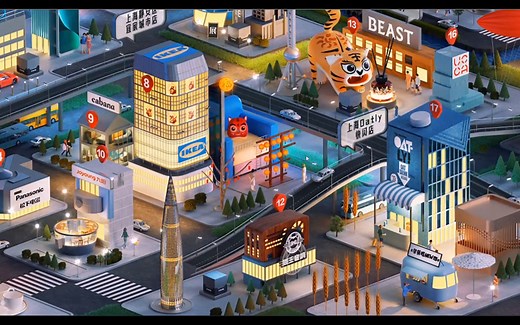 【C4D教程】城市建筑建模 程序化场景制作