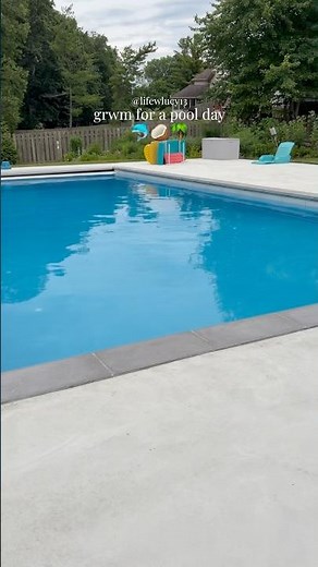 grwm for pool 🥥🌺 #poolday #fyp #summer #grwm #viral #swimming #aesthetic