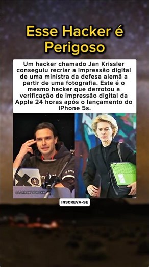 Hacker recria impressão digital de ministra alemã a partir de uma foto