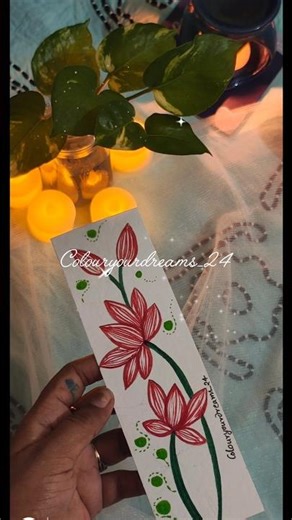 Lotus bookmark ❤️💚🪷@colouryourdreams_24 #bookmark #arttherapy #artwork #youtubeshorts