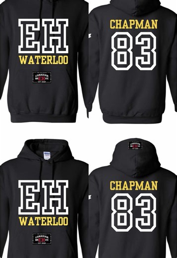 EH 🇨🇦 Let’s Change It Up🇨🇦 When you order one of these hoodies, you can customize it — change the name, the number, or even put your own destination on it. Make it yours. #canadianbrehve #lacross #hockey #baseball #soccer