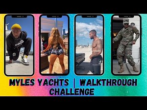WHEN I WALK THROUGH CHALLENGE🦵🦶🦿👣 tiktok dance trend [Myles Yachts | Walkthrough]
