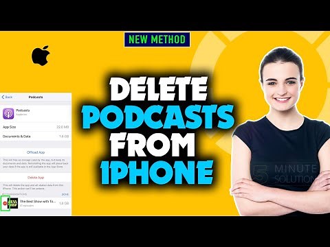 how to delete or Remove podcasts from iPhone 2024
