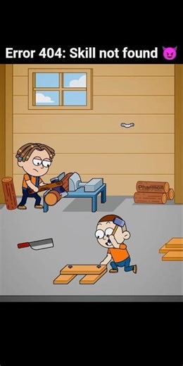 Error 404: Skill not found 😈 #shorts #viral #trending #funny #animation #comedy