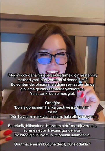 Dün Yöntemi ile Hızla Manifestasyon Yapın