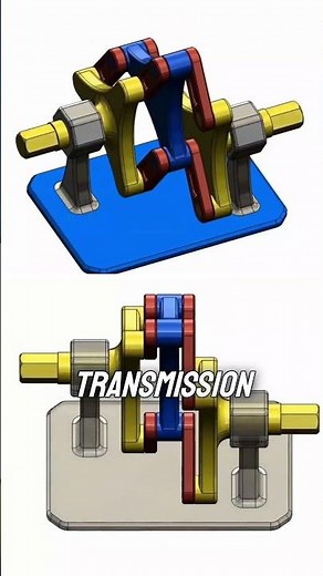 Schmidt Coupling Mechanism #mechanic #intelligence #gear