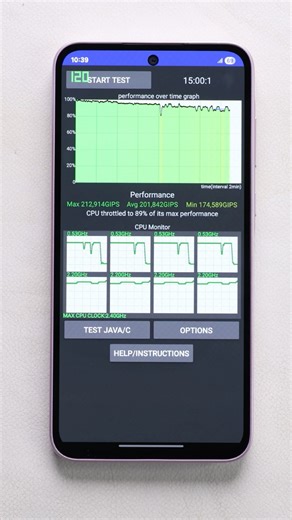 Galaxy A35 Heating Test & CPU Throttle Test ⚙️ | Exynos 1380 Stability Check!