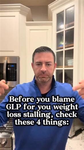 🚨 Before you blame your GLP-1 for “not working”… read this. Weight loss stalls aren’t random. They’re usually habits — not the medication. Check these 4 things FIRST 👇👇 🥩 PROTEIN INTAKE Not eating enough protein = muscle loss, low metabolism, more hunger. GLP-1 isn’t the problem… under-fueling is. 💧 HYDRATION If you’re nauseous, tired, or headachy — it’s probably water, not the shot. GLP-1 slows digestion ➜ hydration matters more than ever. 😴 SLEEP QUALITY Poor sleep spikes hunger hormones