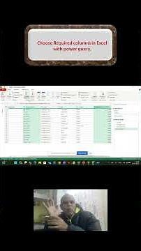 Choose Required columns in excel with power query