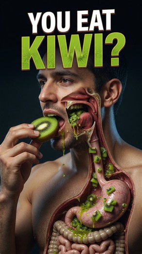What actually happens when you eat a kiwi #digestion #science #health