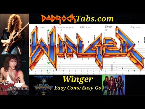 Easy Come Easy Go - Winger - Guitar + Bass TABS Lesson