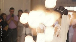 Bride and Groom share their first dance together on their wedding day.