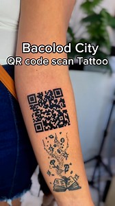 30K views · 353 reactions | QR code scan tattoo. #BacolodCity #BacolodTattooArtist #TattooArtistBacolod #BacolodTattooShop #FilipinoTattooArtist #QRcodeTattoo #MinimalistTattoo | Dinbert Casiban Segaya | Facebook