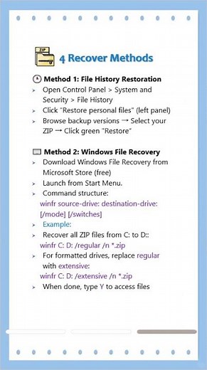 Lost or Corrupted ZIP Files? Recover and Repair Them!#zip #filerecovery