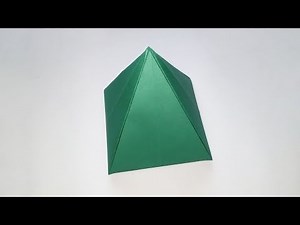 How to Make Paper Pyramid - Easy Origami Pyramid - DIY Paper Crafts