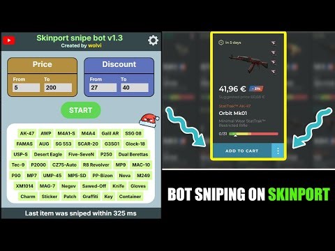 Say Goodbye to Manual Sniping – Skinport Snipe Bot v1.3