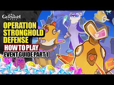 How To Play Operation Stronghold Defense Event Guide Day 1 | Perfect Score | Genshin Impact Luna V