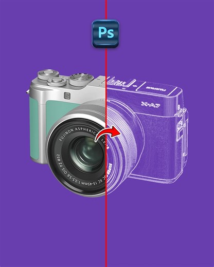Easy Way To Convert Image to Drawing in Adobe Photoshop Tutorial #graphicinfluence | Graphic Influence