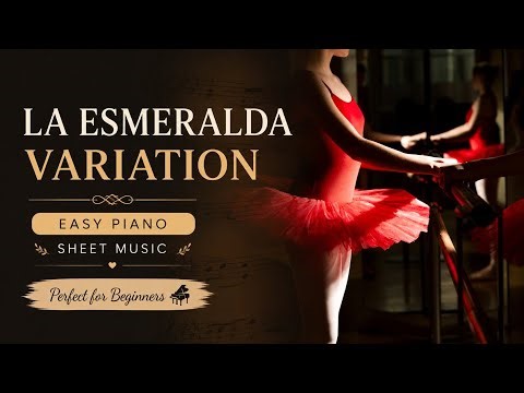 La Esmeralda Variation Tambourine for beginners | Easy Piano Tutorial