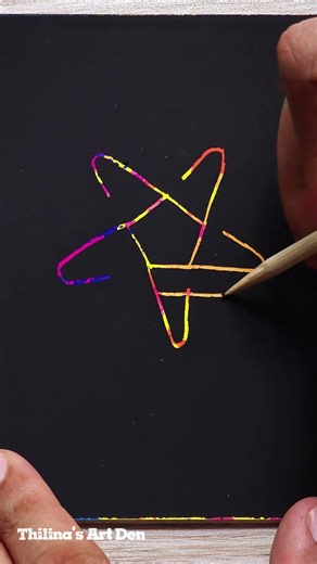 How to draw a 3D Star with Scratch Pad #crafts #asmr #satisfying #papercraft #shorts