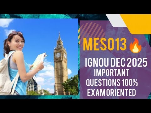 MES013 Important questions and answers #mes013 #mes13 #mes #mba #ignou #masters