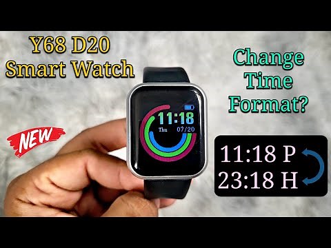 Y68 D20 FitPro Smartwatch | How To Change The Time Format? | 24 Hours ↔️ 12 Hours