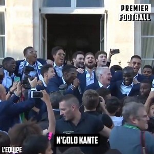 128K views · 3.6K reactions | Paul Pogba starts the N'Golo Kante song outside the French Presidential Palace and even Didier Deschamps joins in  | TRNDR Football | Facebook