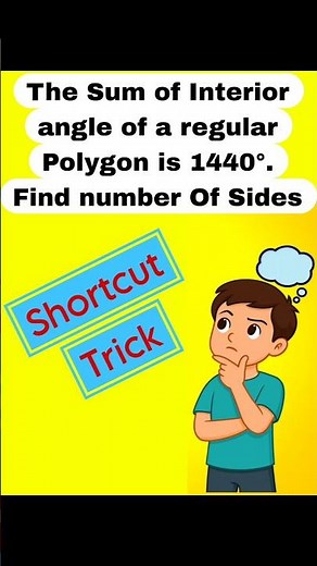 Sum of Interior angle Of Polygons #cbsemaths #polygons #mathstricks
