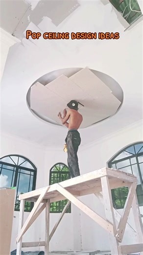 Drywall ceiling designs ideas #drywallstyle #ceilings #drywall #design #circle #finishing #fyp #viral #plastering #gypsum #interiordesign #home #