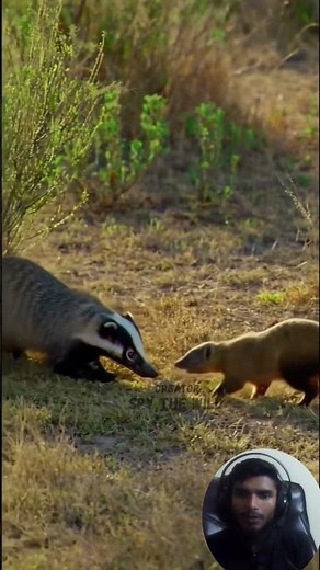 Badger Meets a Lightning Fast Mongoose Nature’s Ultimate Showdown of Agility, Speed, and Survival