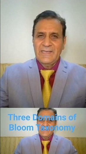 Three Domains of Bloom Taxonomy | Explained by Dr. Safdar Husain Tahir