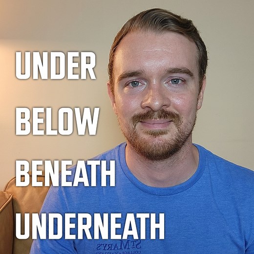 82K views · 3.1K reactions | underneath, below, beneath, underneath What's the differenc between them? | Teacher Mike English | Facebook