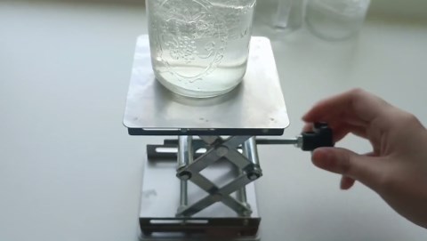 Stainless Steel Lab Jack Lift Stand Table Scissor Stand Platform (8" x 8")