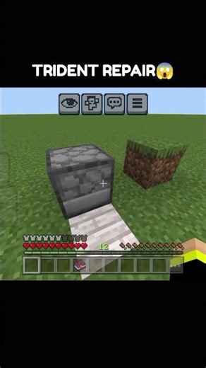 TRIDENT REPAIR #shoot #minecraft #roblox #tips #hacks #bug #glitch #mcpe #game