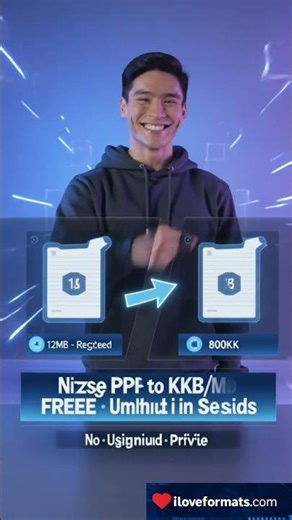 Resize PDF to kb or mb in seconds #iloveformats #tech