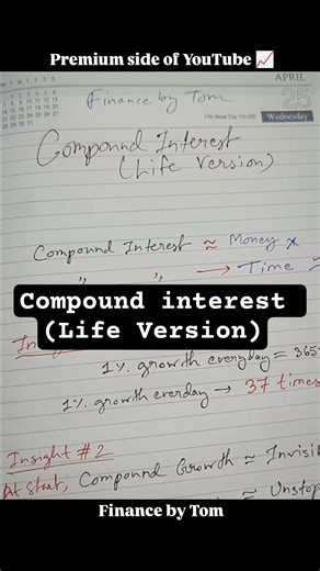 Compound interest explained (Life Version) 🚀📈 #personalfinanceindia