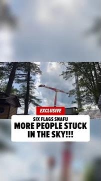 Six Flags Attraction Gets Jammed Mid-Ride, People Stuck in Air for Half an Hour