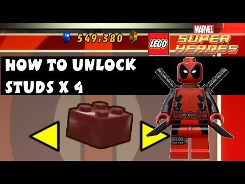 Lego Marvel Super Heroes - How to Unlock Studs X4 Deadpool Brick