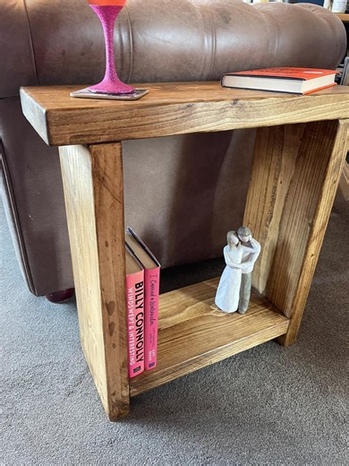 Narrow Solid Wood End Table - Various Sizes Colors - Sofa Side Table - Etsy UK