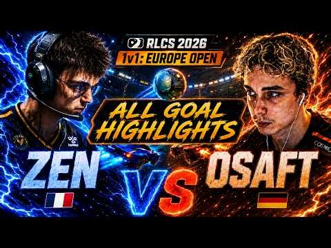 RLCS 1v1 Zen vs Osaft | ALL Goal Highlights | RLCS 1v1 Europe Open