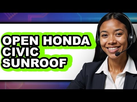 How to Open Honda Civic Sunroof (Easy Method)