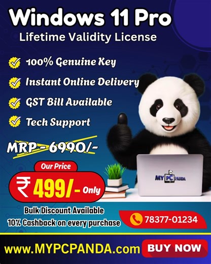 Get Windows 11 Pro – Lifetime Validity License Key at the best price...