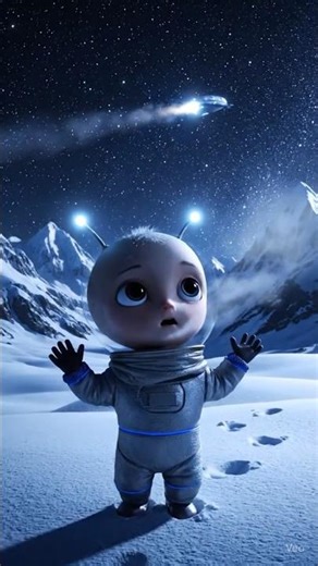 ❄️👶 Alien Baby Lost in Snow | Hello Mama Short 👶👽