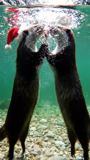 Mink Pup Learns to Hamsterch Shrimp 🦦🐟