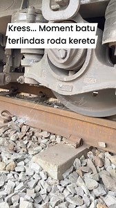 1.5M views · 8.5K reactions | Moment batu kecil terlindas rodabesi kereta. #Fyp #viral #kereta #reels #videoreels #jangkauan #pengikut | Wisnu Prasetyo Aji | Facebook