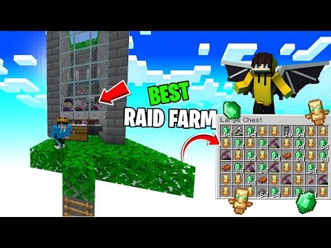 I made an ULTIMATE Raid Farm in Minecraft Survival🔥| Minecraft PE