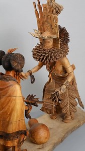 1.1K reactions · 38 comments | Home Dance Kachina by Stetson and Aaron Honyumptewa ️ 2025 SWAIA Honorable Mention | Available at Blue Rain Gallery Call us for inquiries at 505.954.9902 #kachina #nativeamericanart #katsina #hopikachina #kachinadoll | Blue Rain Gallery | Facebook