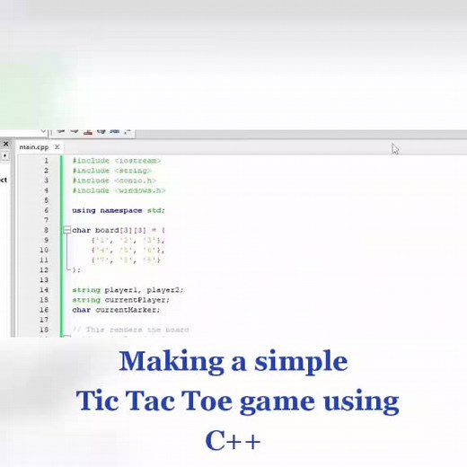 Simple Tic Tac Toe Game Using C
